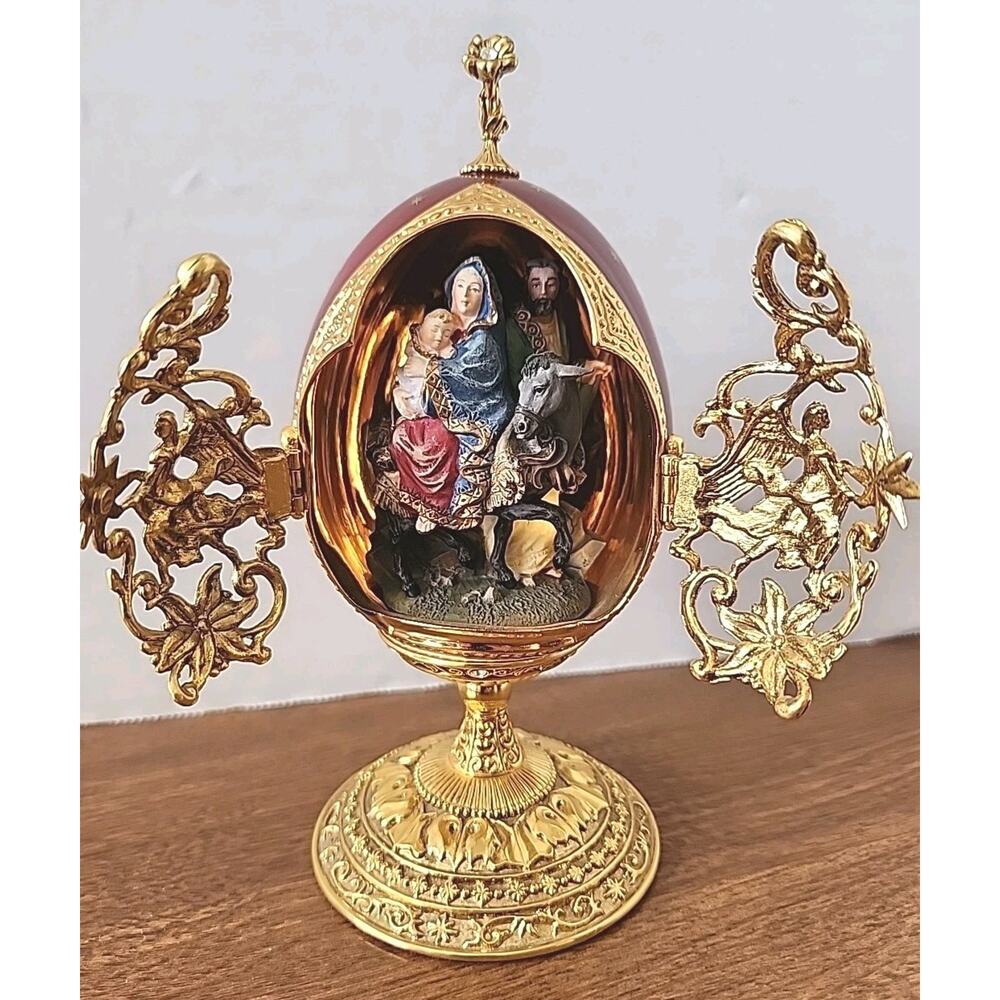 Franklin Mint House of Fabergé “Flight Into Egypt” Collector Egg Limited Edition